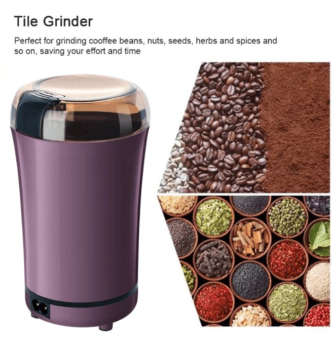 Versatile Stainless Steel Electric Coffee Grinder - PAK