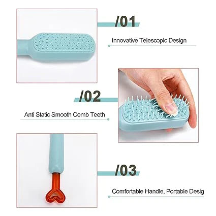 SELF CLEANING HAIR BRUSH - PAK BEAUTIFY