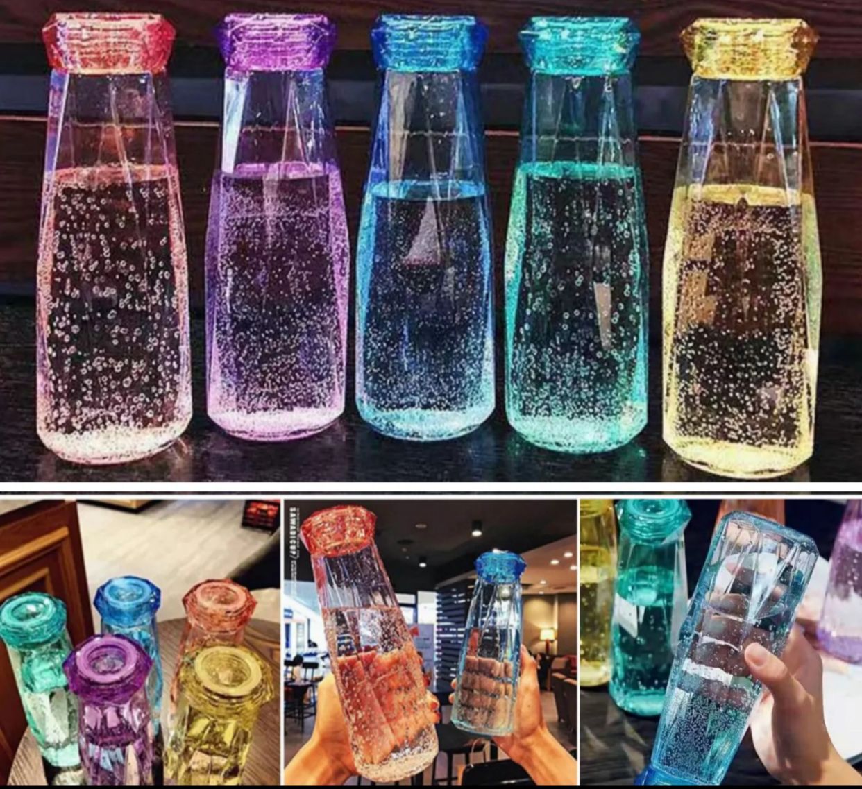 Crystal Glass Water Bottle - PAK BEAUTIFY