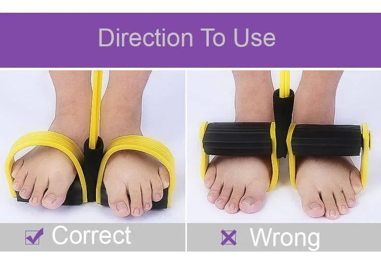 4-Tube Pedal Pull Rope Elastic Resistance Band for Home Fitness - PAK