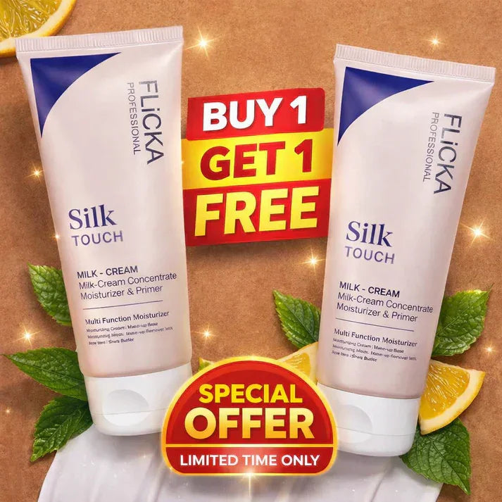 Flicka Silk Touch l Moisturiser + Primer + Sunscreen l Buy 1 Get 1 Free - PAK