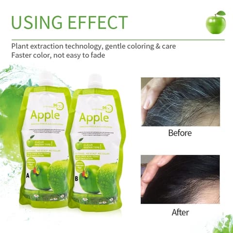 Original Apple Hair Color - Ammonia Free-No Side Effect - 1000ml - PAK