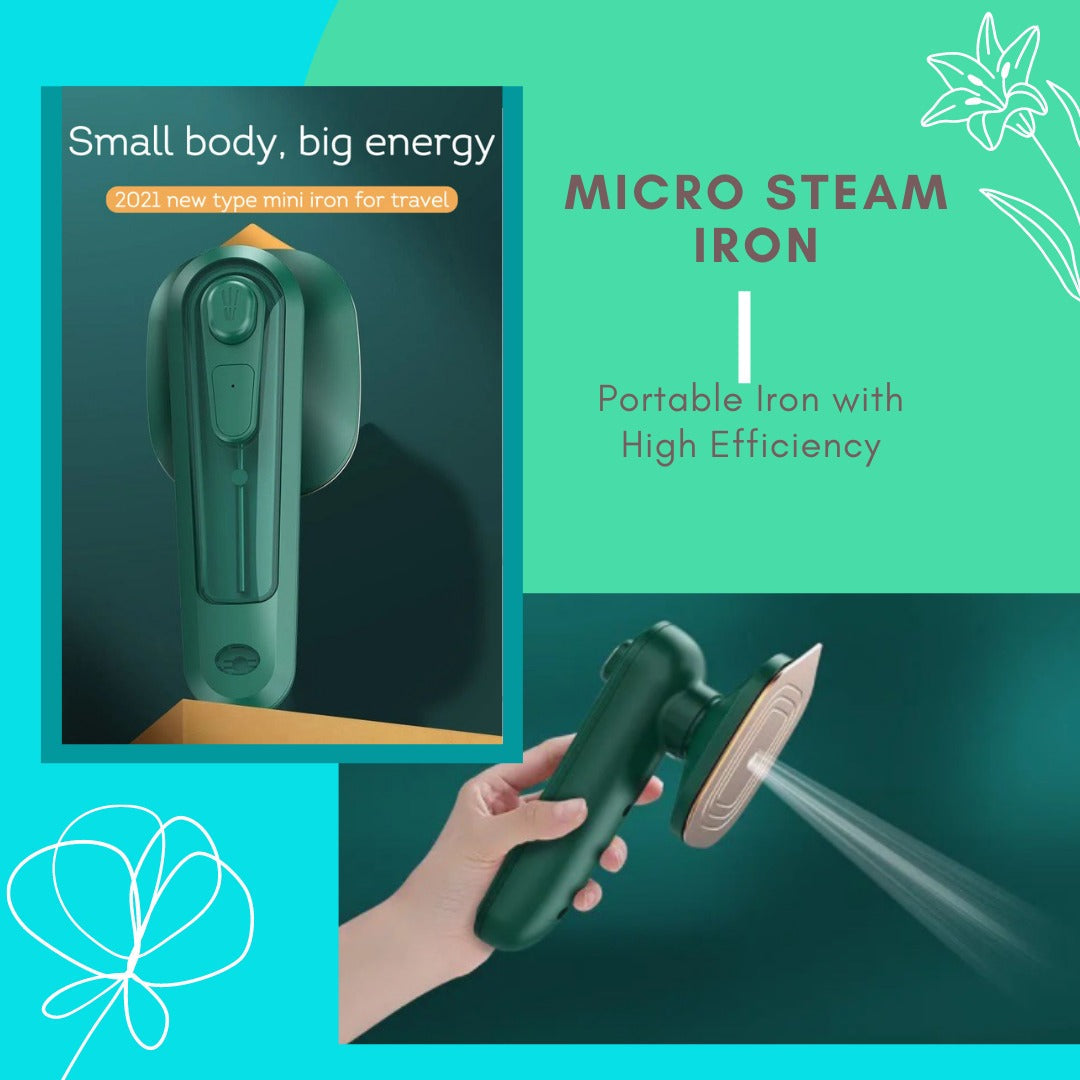 Mini Electric Steam Dry Iron with Spray - Portable Clothes Travel Iron - PAK