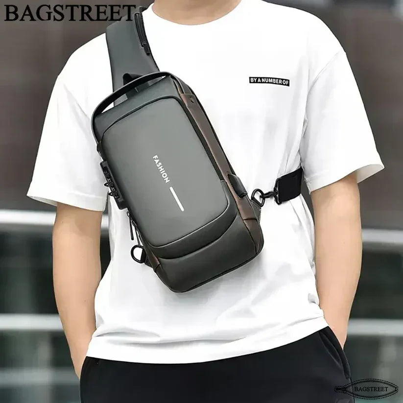 Chest Bag Multi function Cross-body Sport Running Travel Sling Pack Anti-theft For Men - PAK