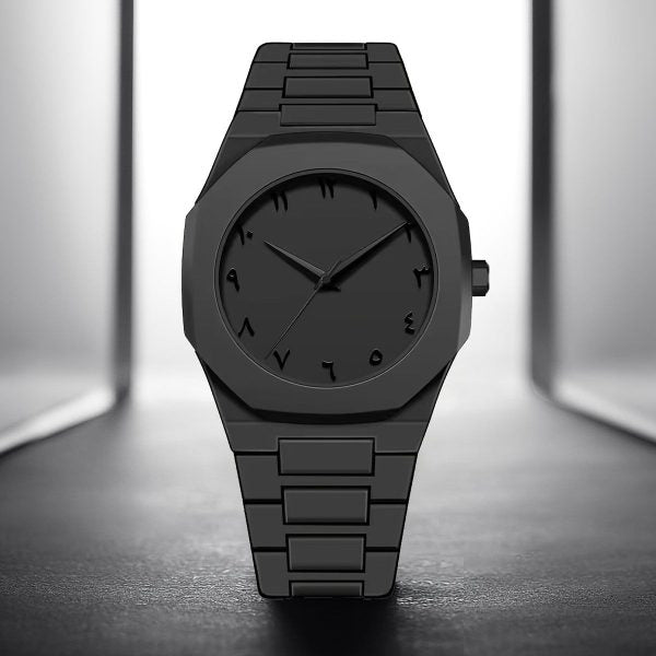 Full Black Aura Quartz Watch – Lightweight Design, , Premium Quality & Finish – Best Quality Analog Watch For Boys – Watch For Men | Full Black Color Watch - My Store