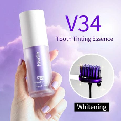 Pack Of 2 Teeth Brightening Hismiles V34 Colour Corrector Serum + Micro Nano Toothbrush Deal For Sensitive Gums Toothbrush - PAK BEAUTIFY