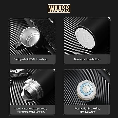 3-in-1 Vacuum Insulated Thermal Flask Set with Matching Cup Set - PAK