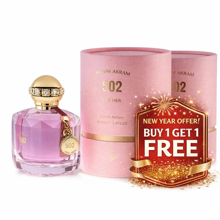 WASIM AKRAM 502 FOR HER 100ML (Buy 1 Get 1 Free) - PAK